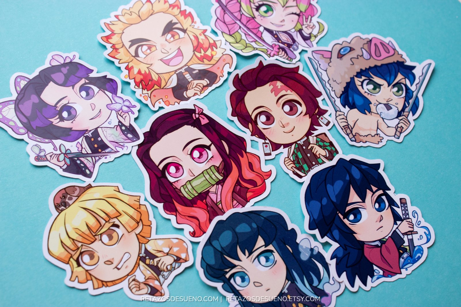 Kimetsu no Yaiba - Pegatinas