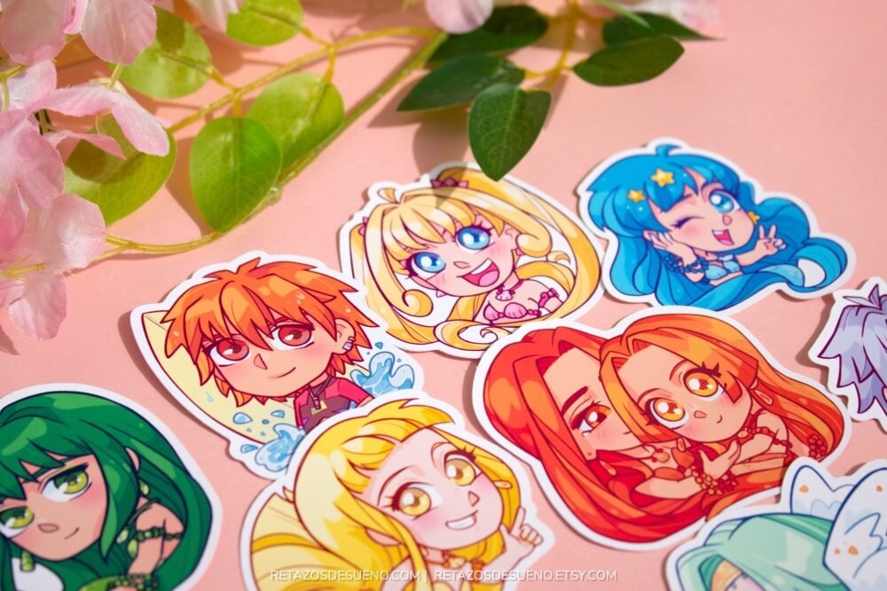 Mermaid Melody - Pegatinas de Vinilo