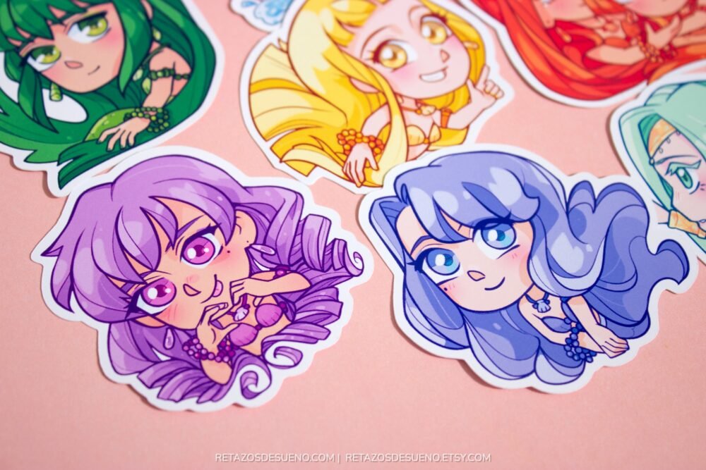 Mermaid Melody - Pegatinas de Vinilo - Imagen 4