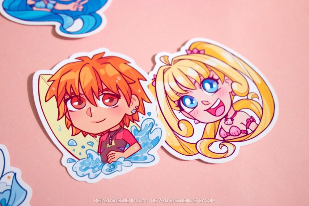 Mermaid Melody - Pegatinas de Vinilo - Imagen 2